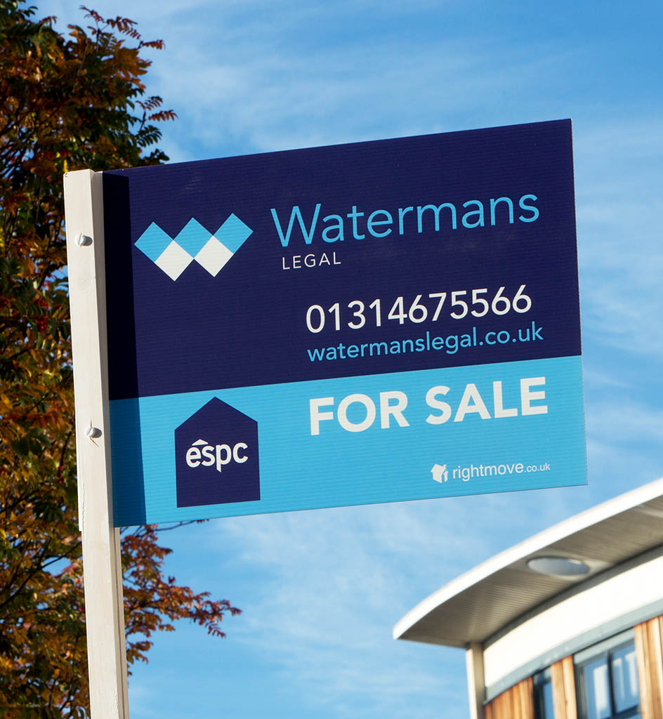 Watermans Legal for sale sign